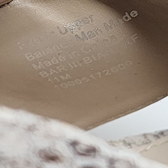 Bar III Wedge Espadrille Womens 11 Beige Bianka Slingback Strap Sandals Snake - Picture 8 of 8